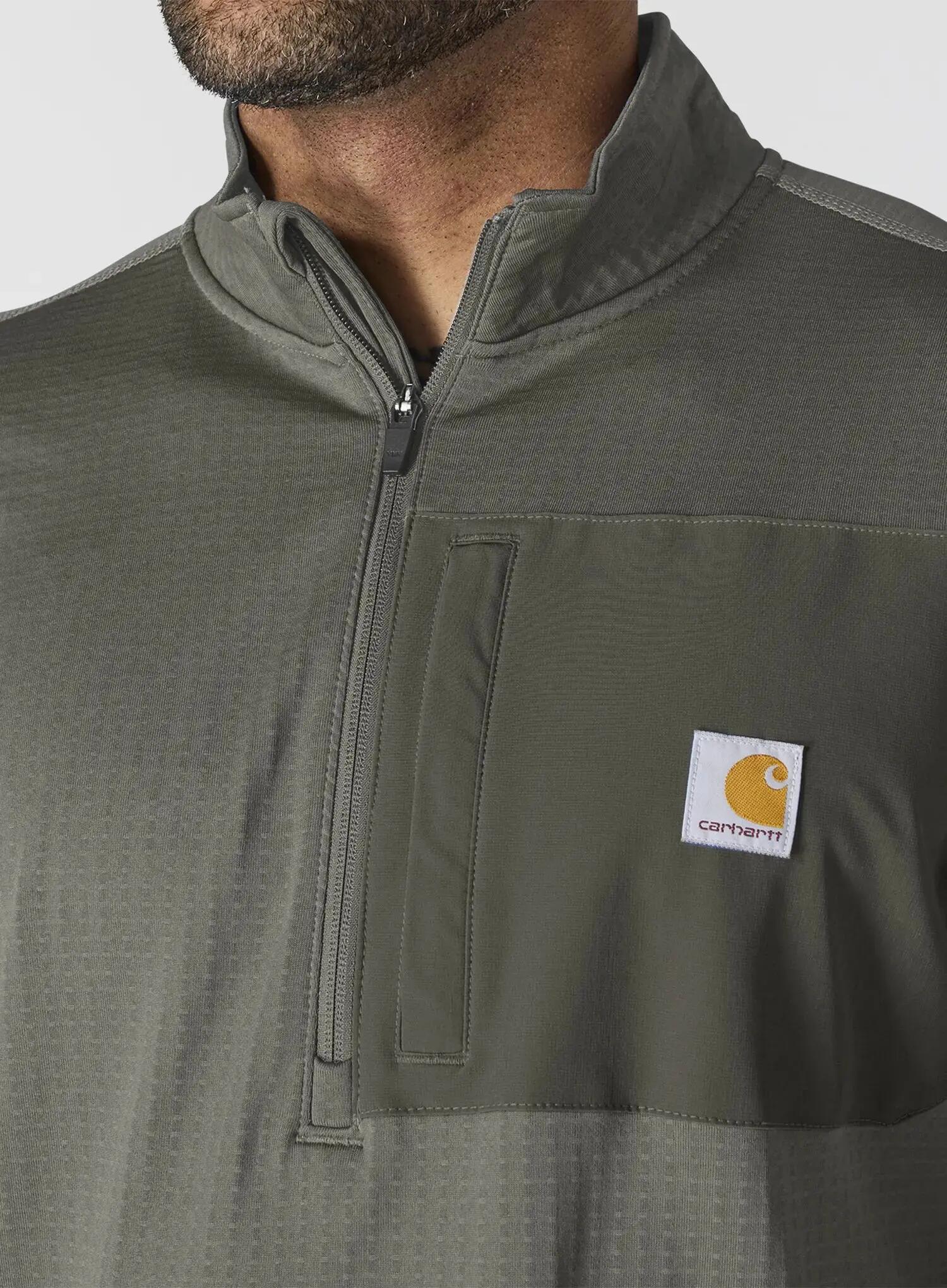 Bluza bez kaptura Carhartt Force Ironwood Relaxed 1/2 Zip Mock Neck 4/6