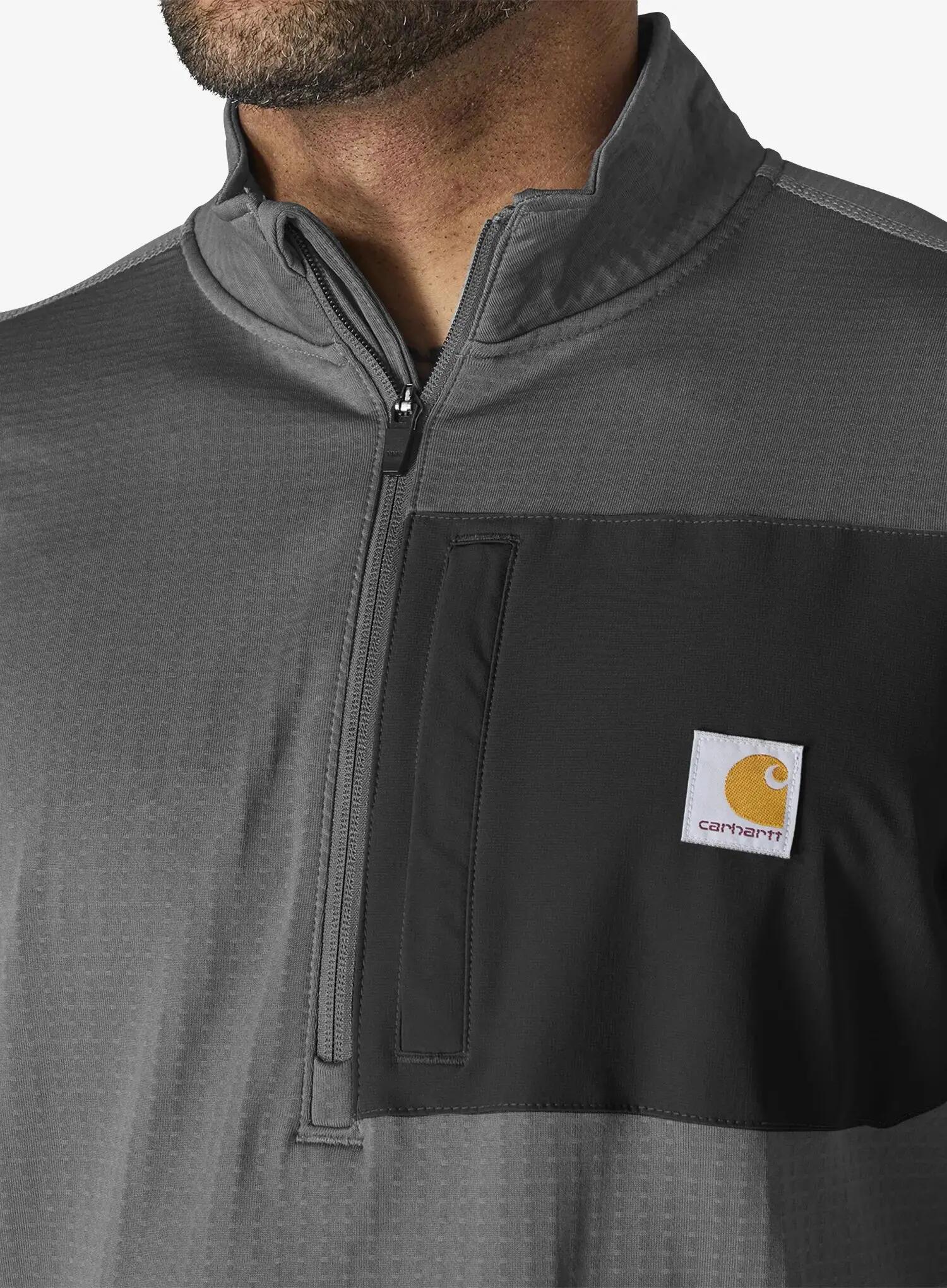 Bluza z zamkiem 1/2 Carhartt Force Ironwood Relaxed 1/2 Zip Mock Neck 6/6