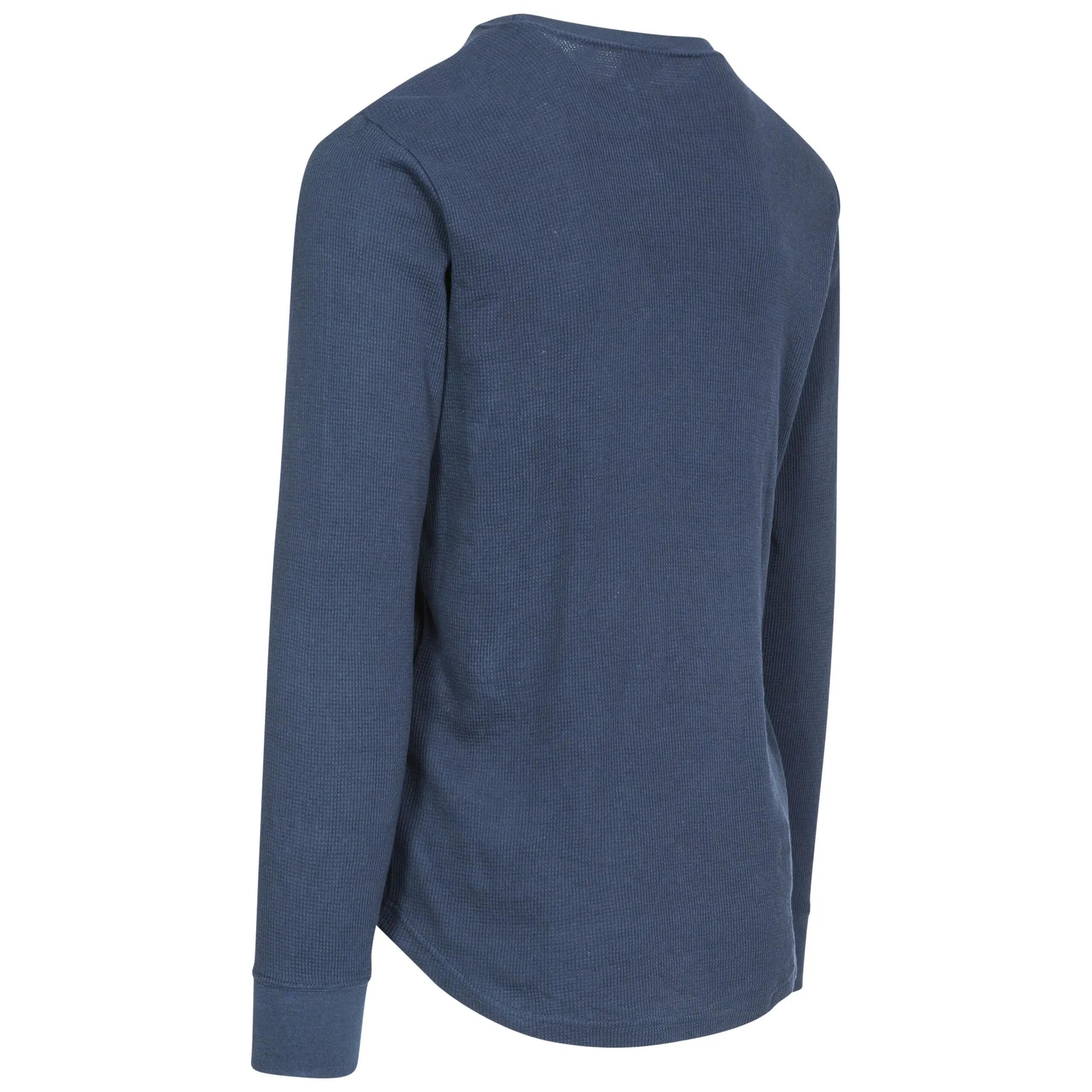 Unify Adults Super Soft Base Layer Top Cotton Blend Thermal Navy Top 2/2