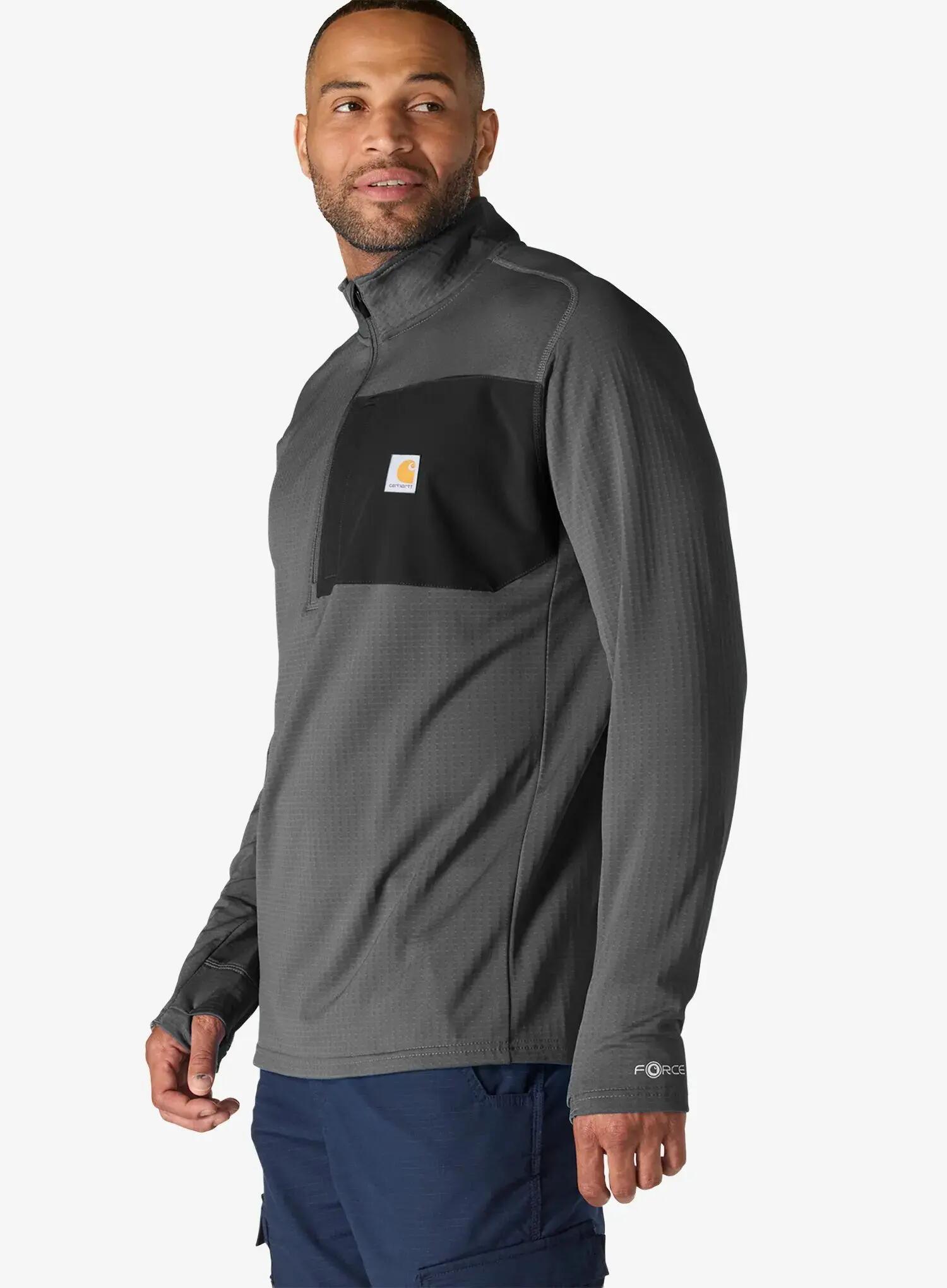 Bluza z zamkiem 1/2 Carhartt Force Ironwood Relaxed 1/2 Zip Mock Neck 3/6