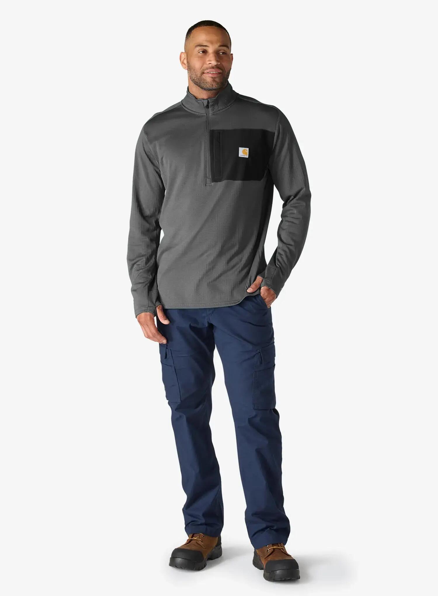 Bluza z zamkiem 1/2 Carhartt Force Ironwood Relaxed 1/2 Zip Mock Neck 2/6