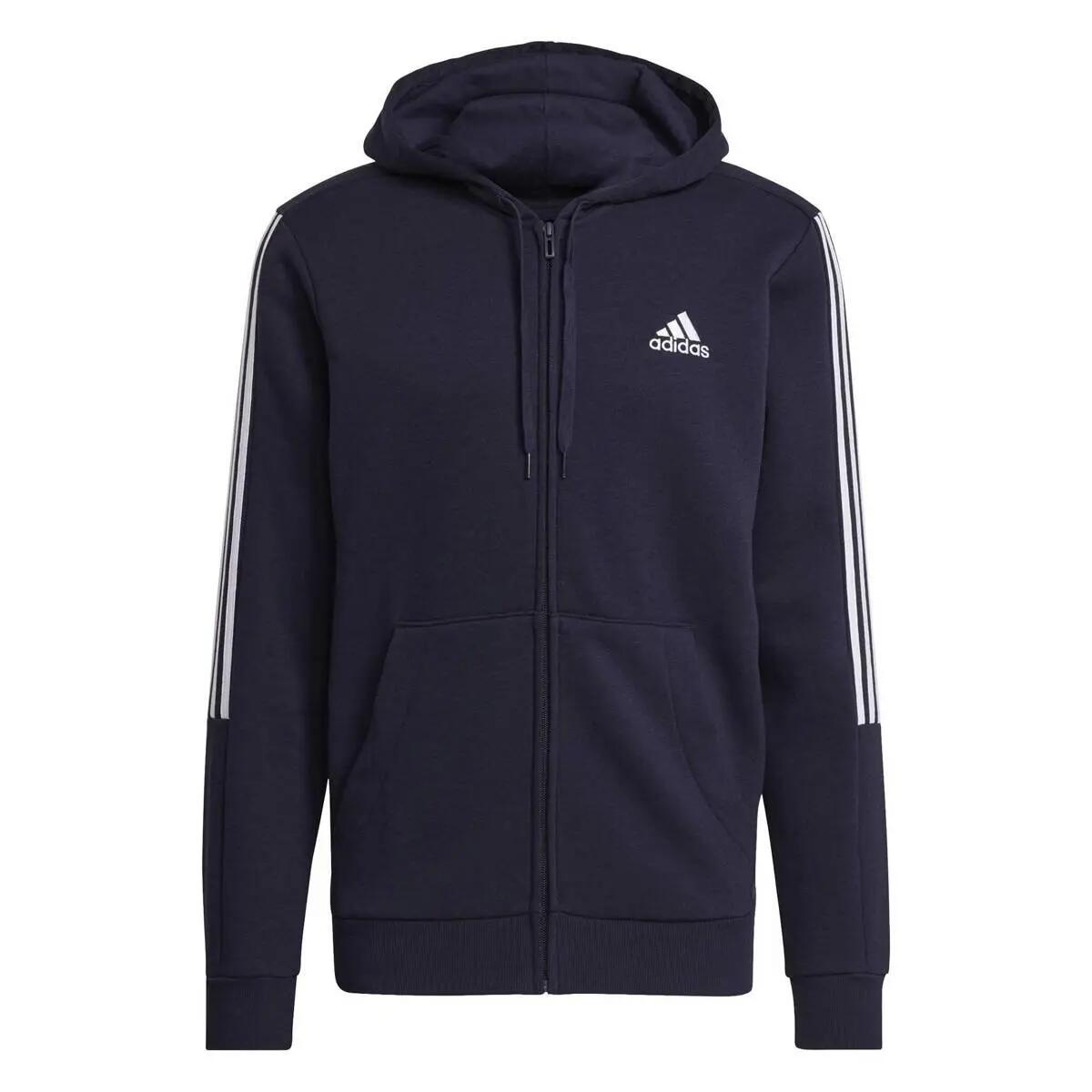 Bluza męska z kapturem rozpinana ADIDAS M CUT 3S FZ HD XS 1/1