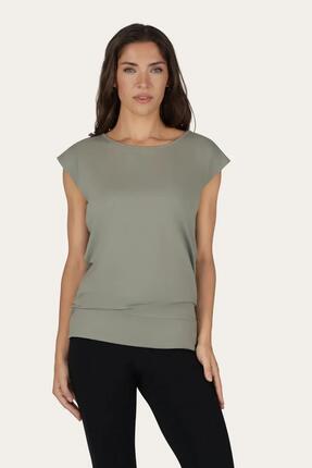 T-shirt de Yoga et Pilates couple ample Asana - Gris