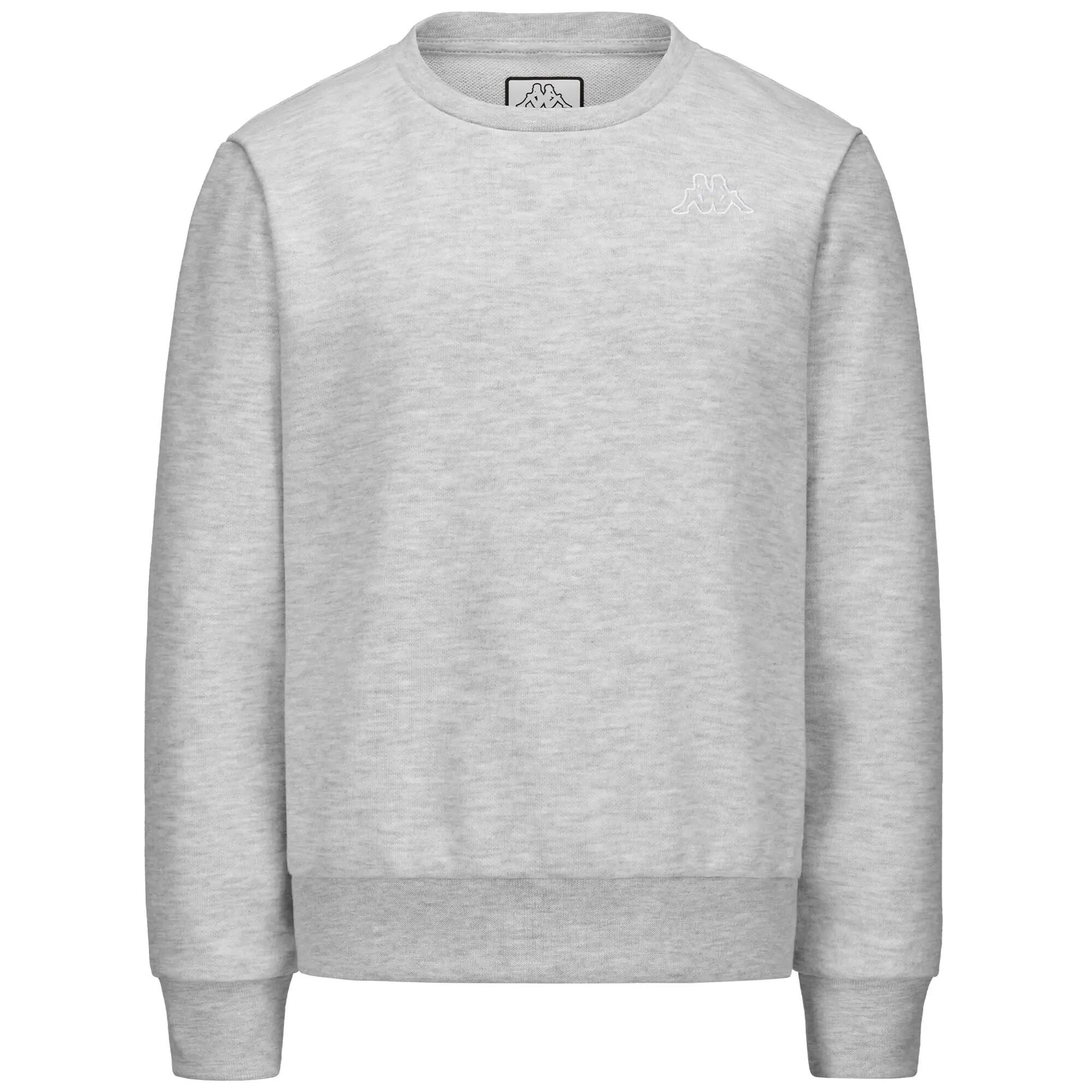 Felpa da bambino/a in cotone grigio da sportivo/a 2/6