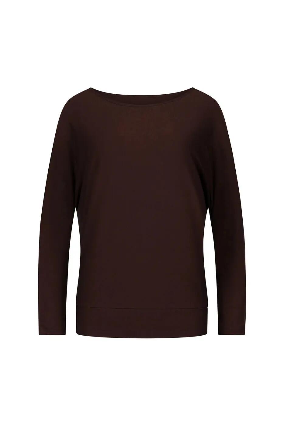 Loosefit batwing Budhi Longsleeve Yoga en Pilates Shirt - Cacao 5/6