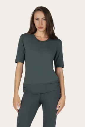 Top multifonctionnel Yoga et Pilates Kami avec ceinture - Vert Mer