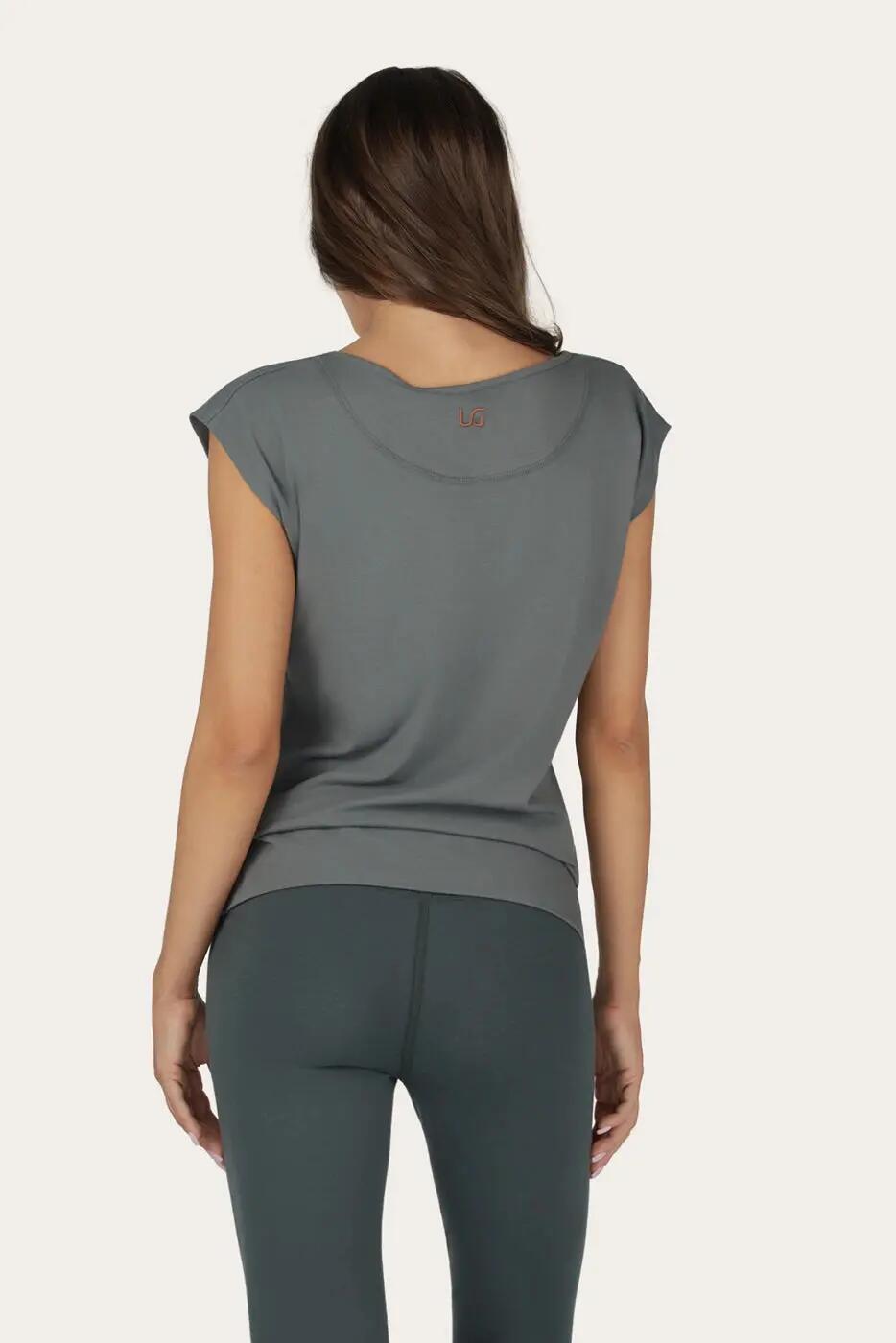 T-shirt de Yoga et Pilates couple ample Asana  - Jade 3/6