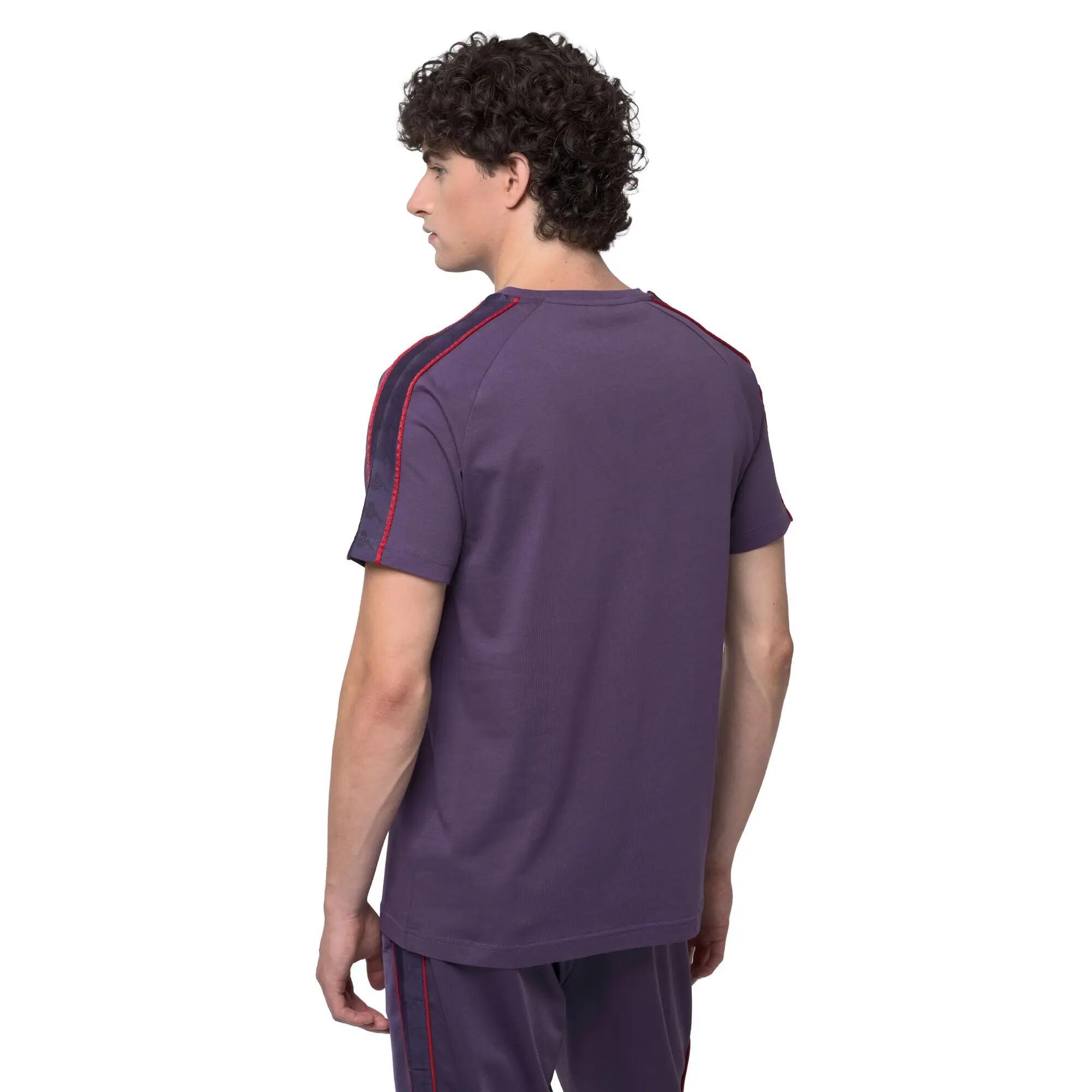 T-shirt homem roxa para streetwear desportivo 5/5