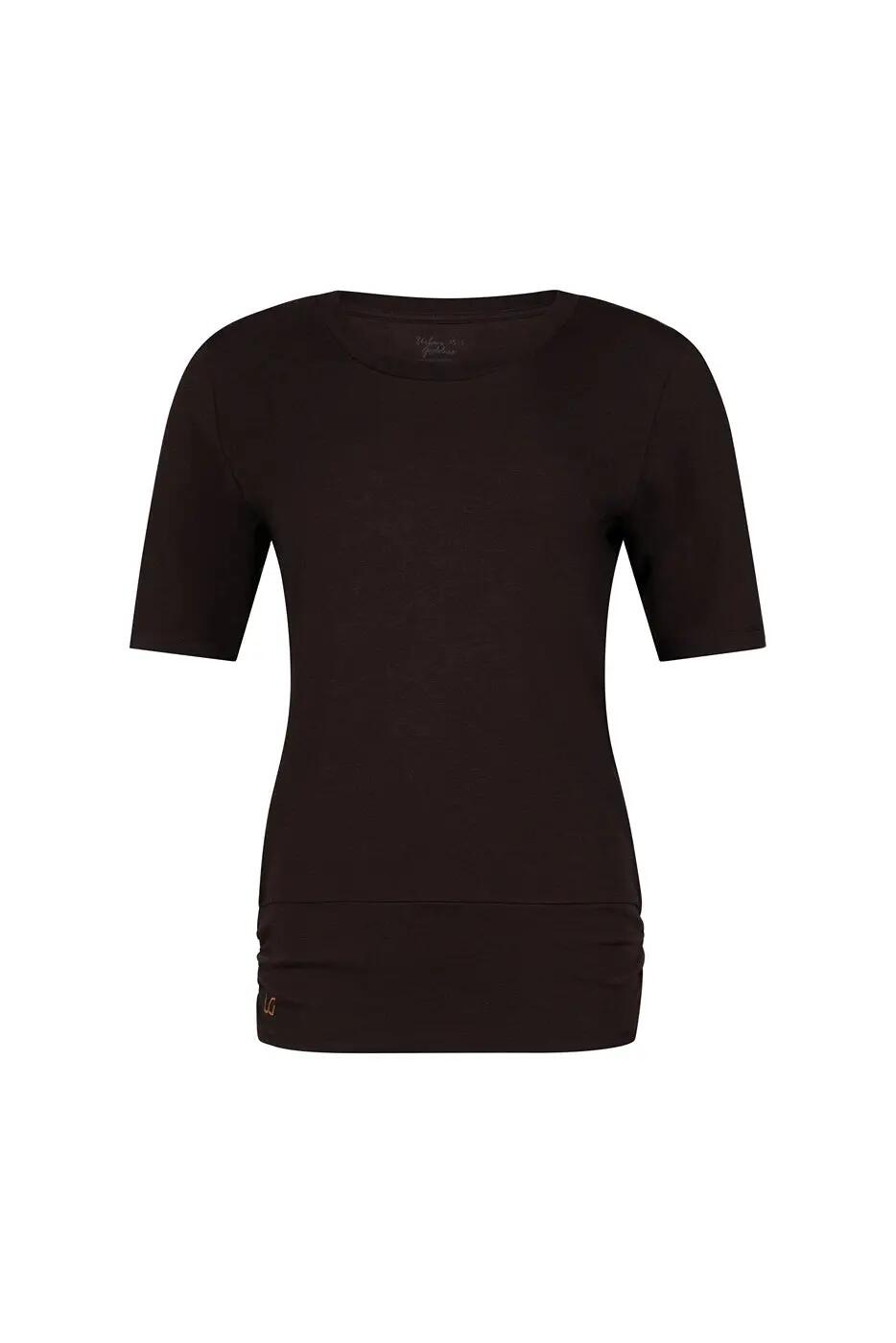 Kami : Multifunctionele Yoga & Pilates top met heupband - Coffee 5/6