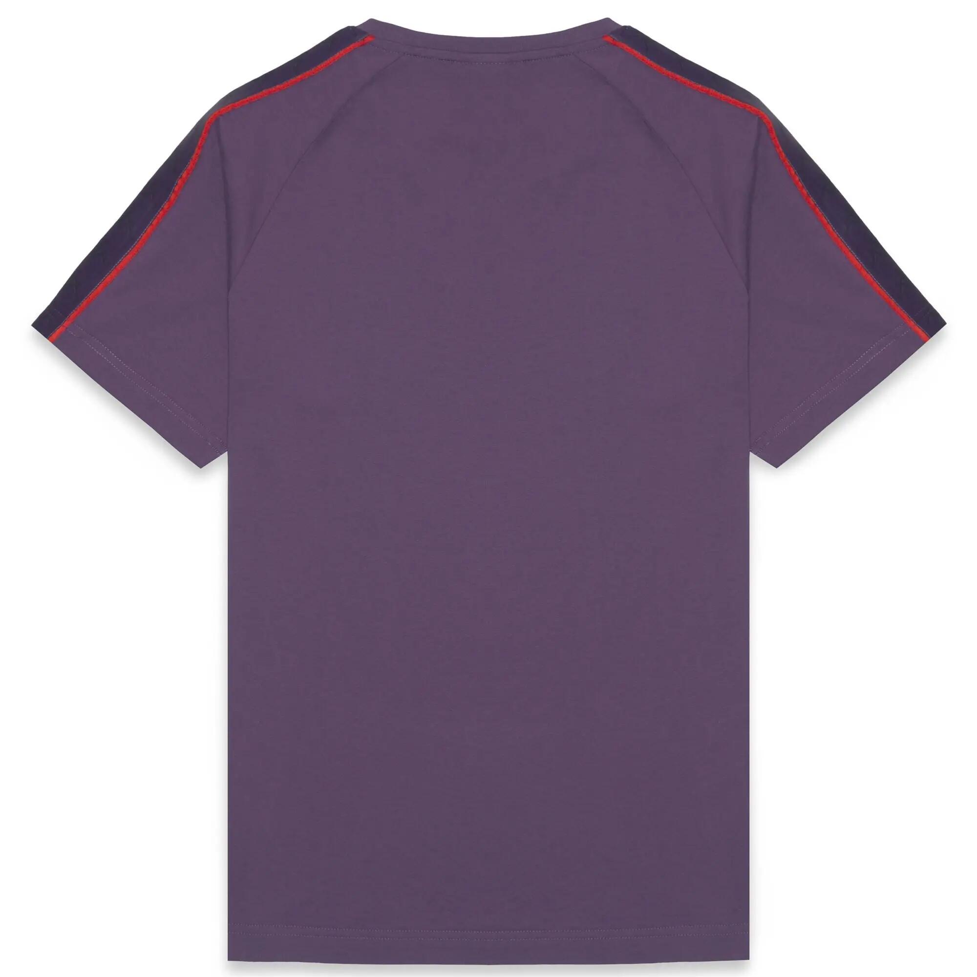 T-shirt homem roxa para streetwear desportivo 3/5