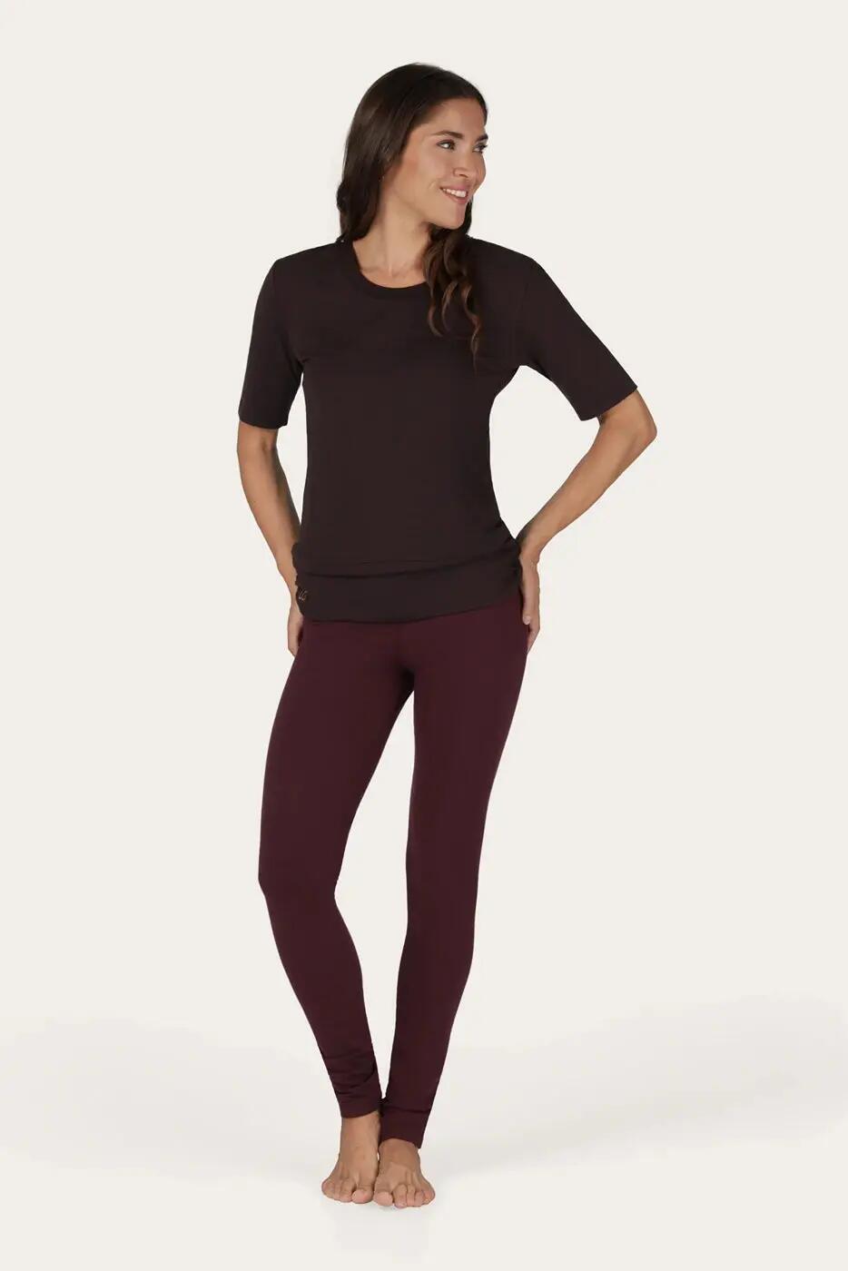 Kami : Multifunctionele Yoga & Pilates top met heupband - Coffee 4/6