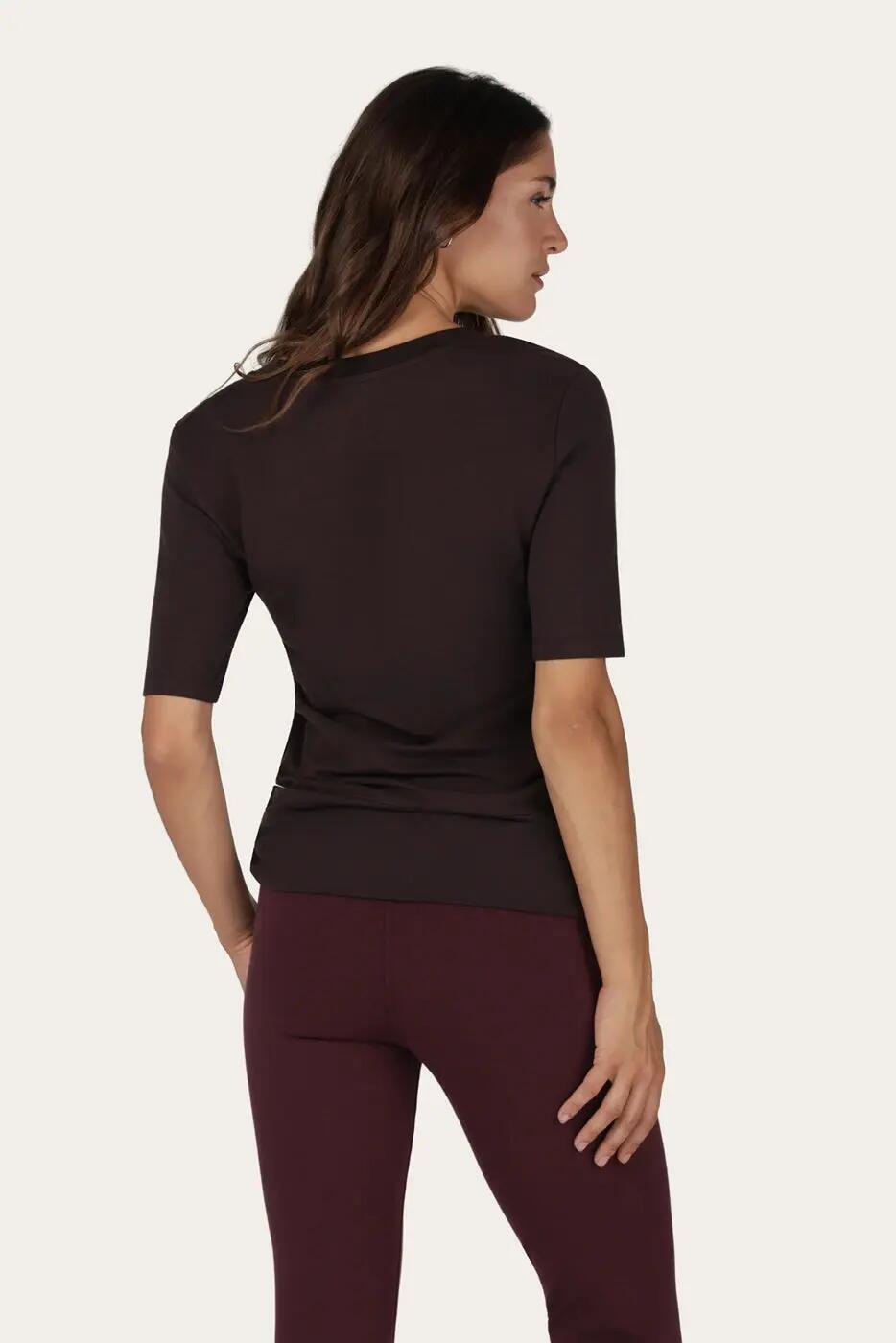 Kami : Multifunctionele Yoga & Pilates top met heupband - Coffee 3/6