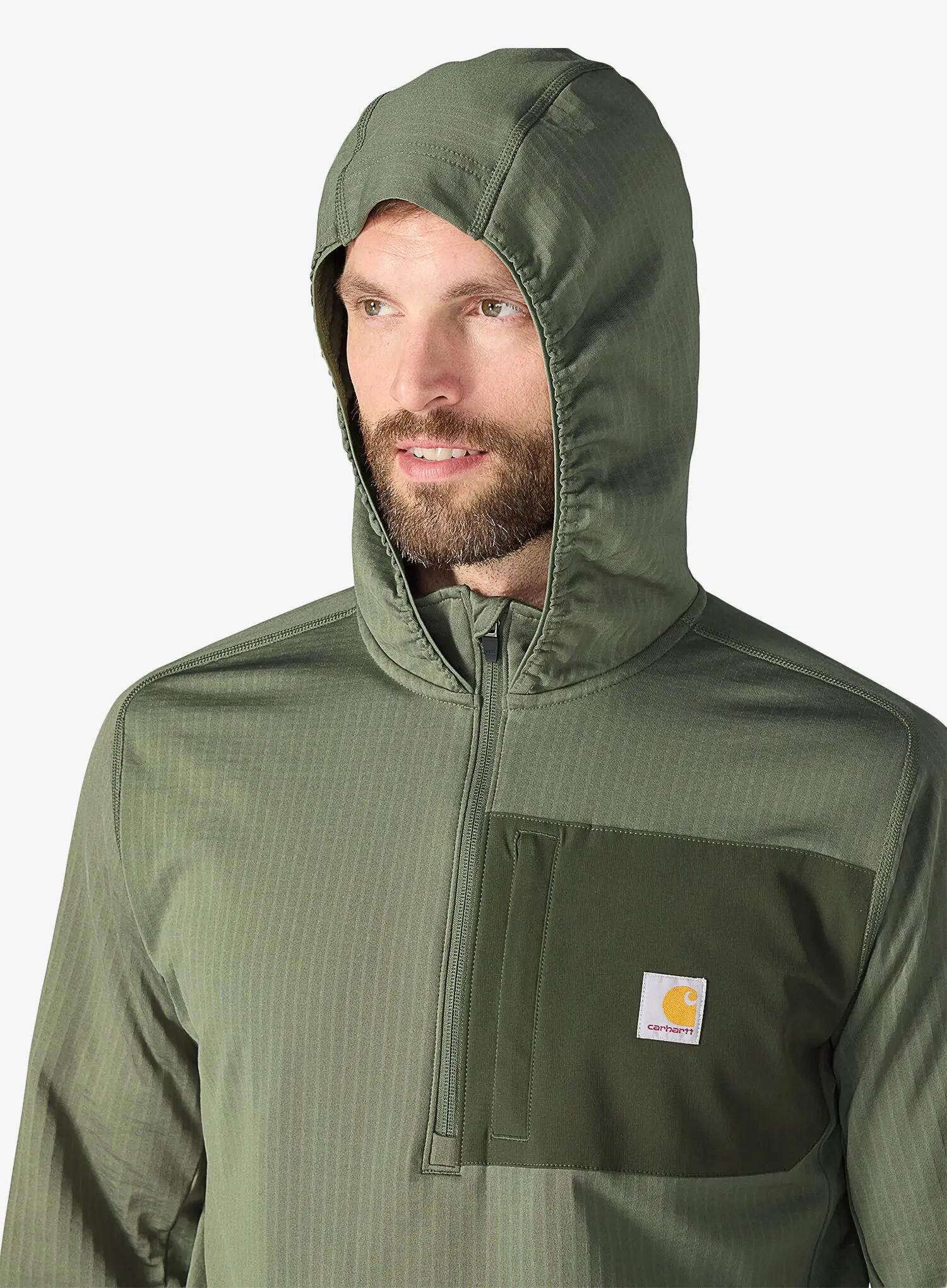 Bluza z kapturem Carhartt Force Ironwood Relaxed 1/2-Zip Hoodie 5/6