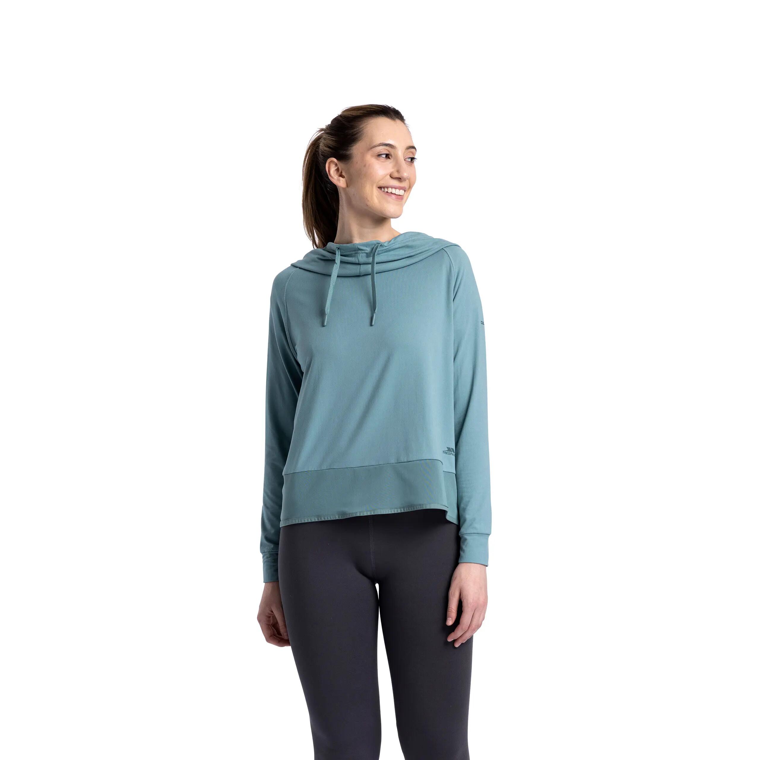 Womens Long Sleeve Hooded Top Female Active Gym Immy 4/5