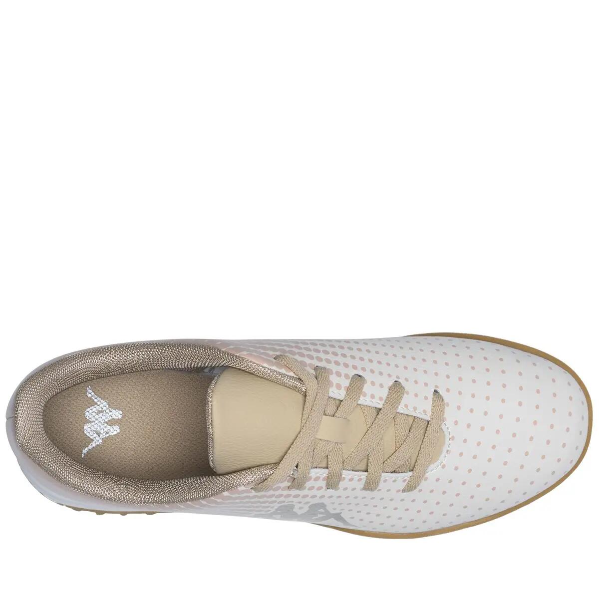 Sneakers da bambino in poliuretano bianco da calcio 5/5