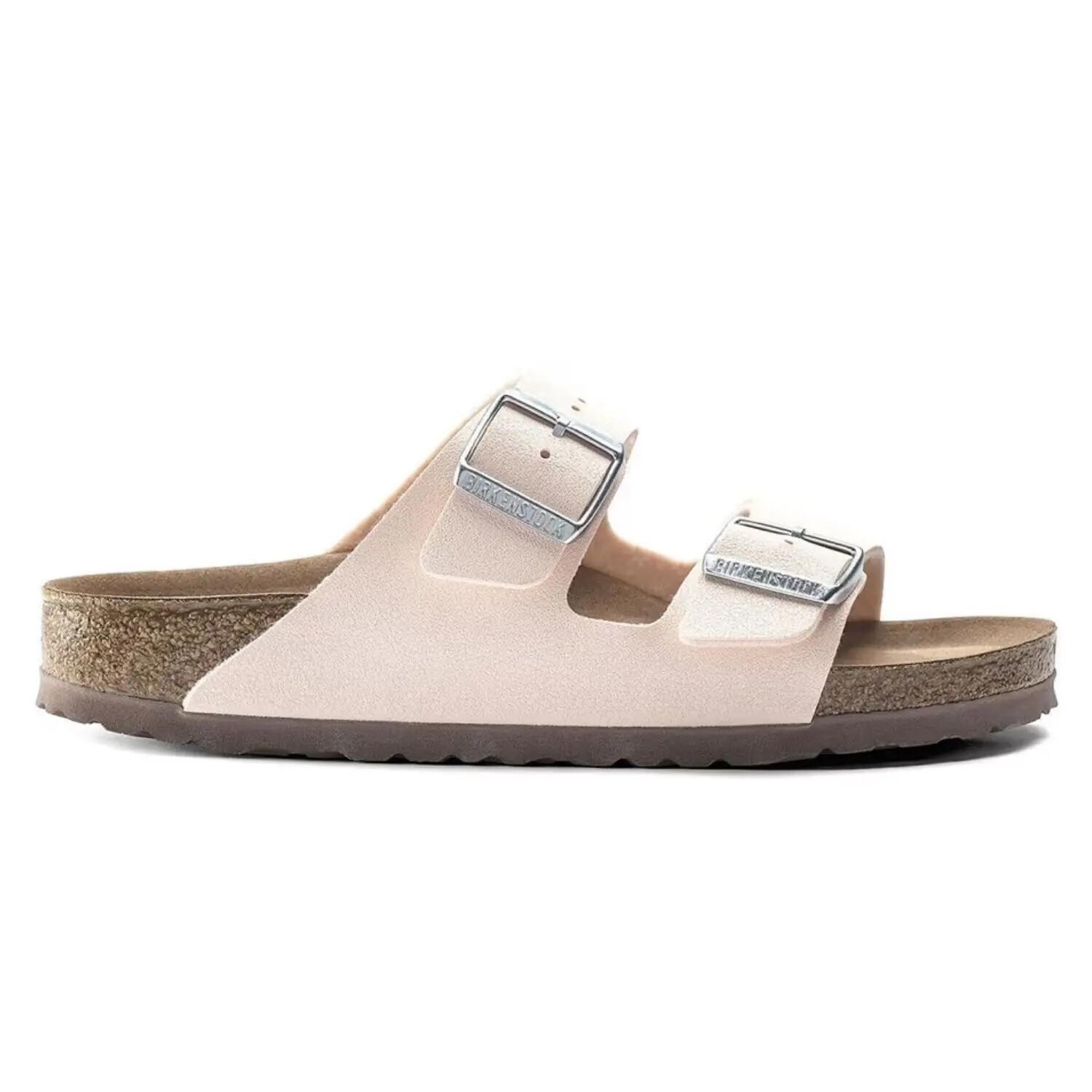 Tongs pour femmes Birkenstock Arizona BS birko-flor vegan rose clair 3/6