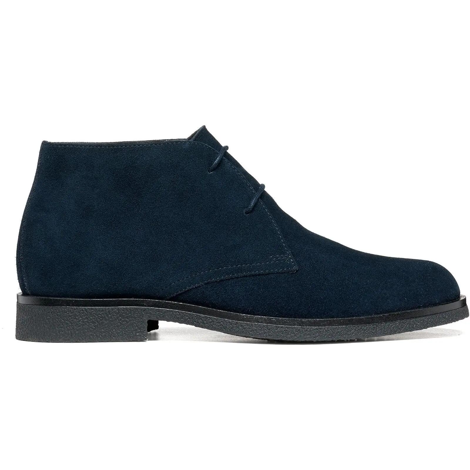 Geox U Claudio Leather Men's Dark Navy Ankle Boots 6/6