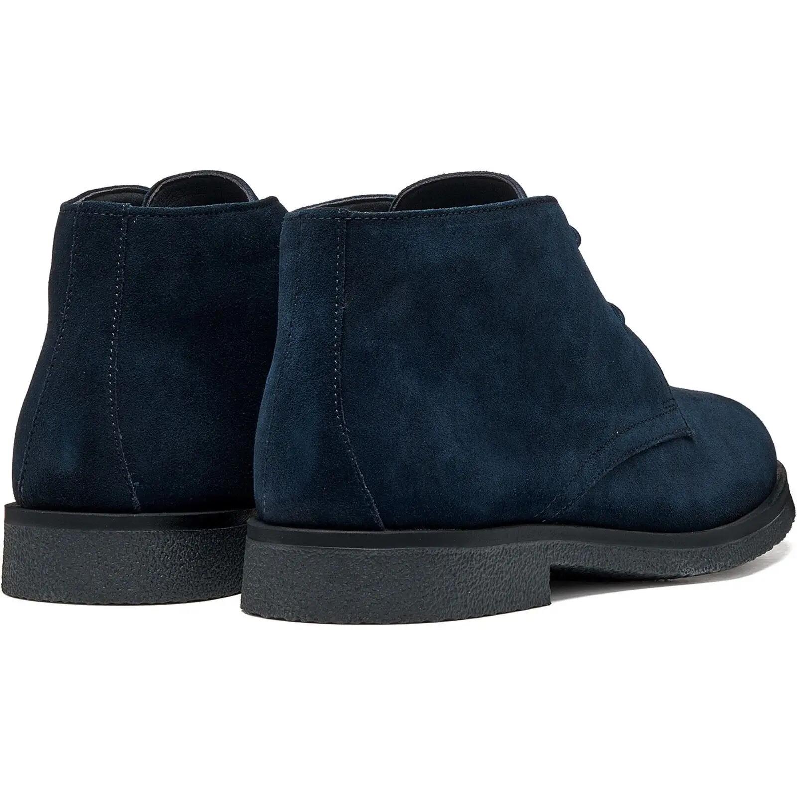 Geox U Claudio Leather Men's Dark Navy Ankle Boots 2/6