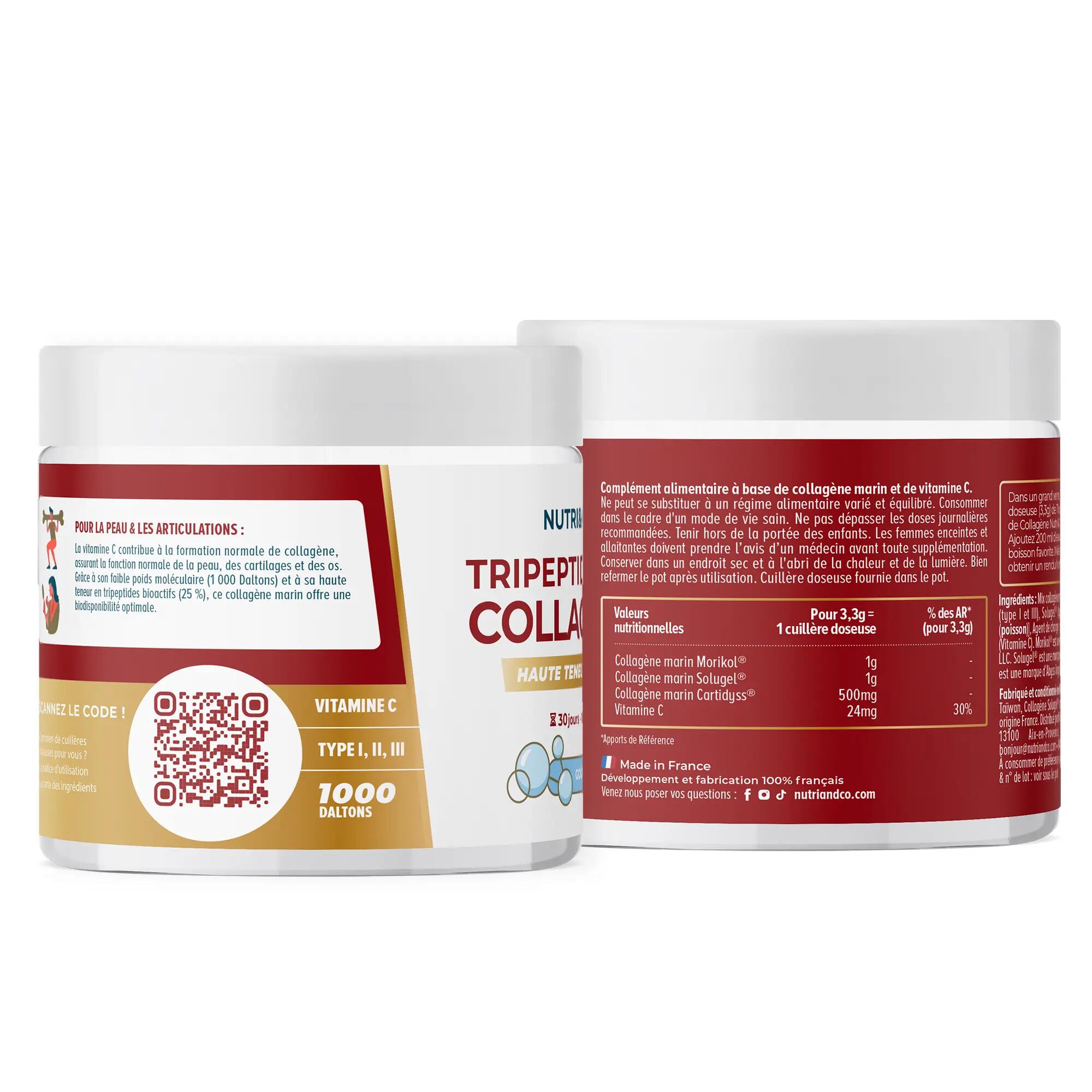 Tripeptides de Collagène - Goût Neutre - 100g 2/3