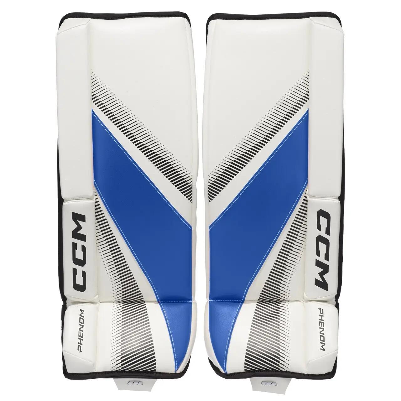 CCM GPPHNMCC YT CCM Phenom proteções de guarda-redes Branco/Branco/Royal/Preto 4/4