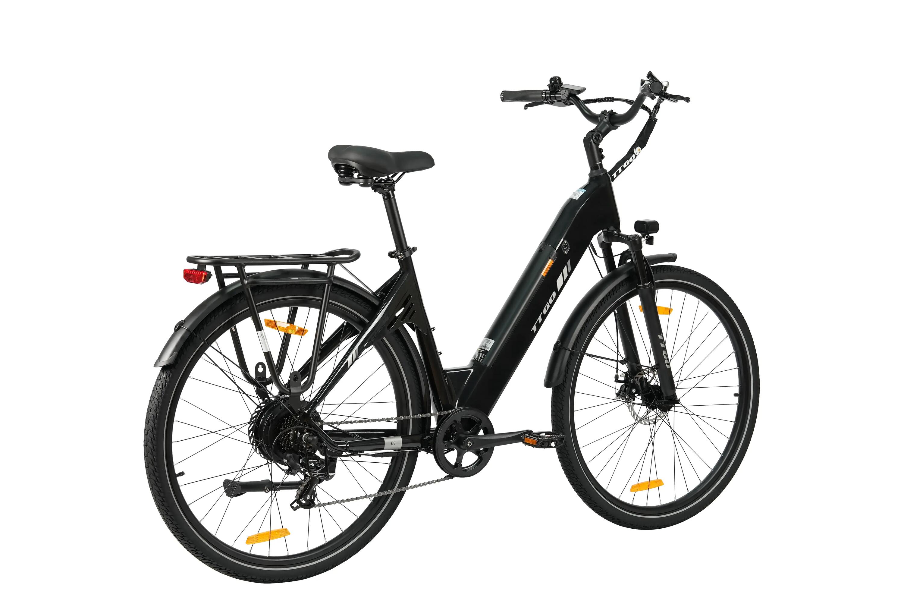 Bicicleta Eléctrica TTGO C3 SE, Batería 36V 18AH, Neumáticos 28*2.0PULGADAS 5/7