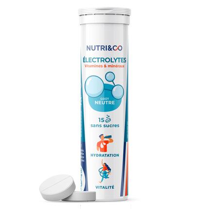 Electrolytes hydratation Goût Neutre - 15 pastilles