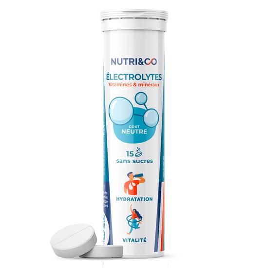 Electrolytes hydratation Goût Neutre - 15 pastilles