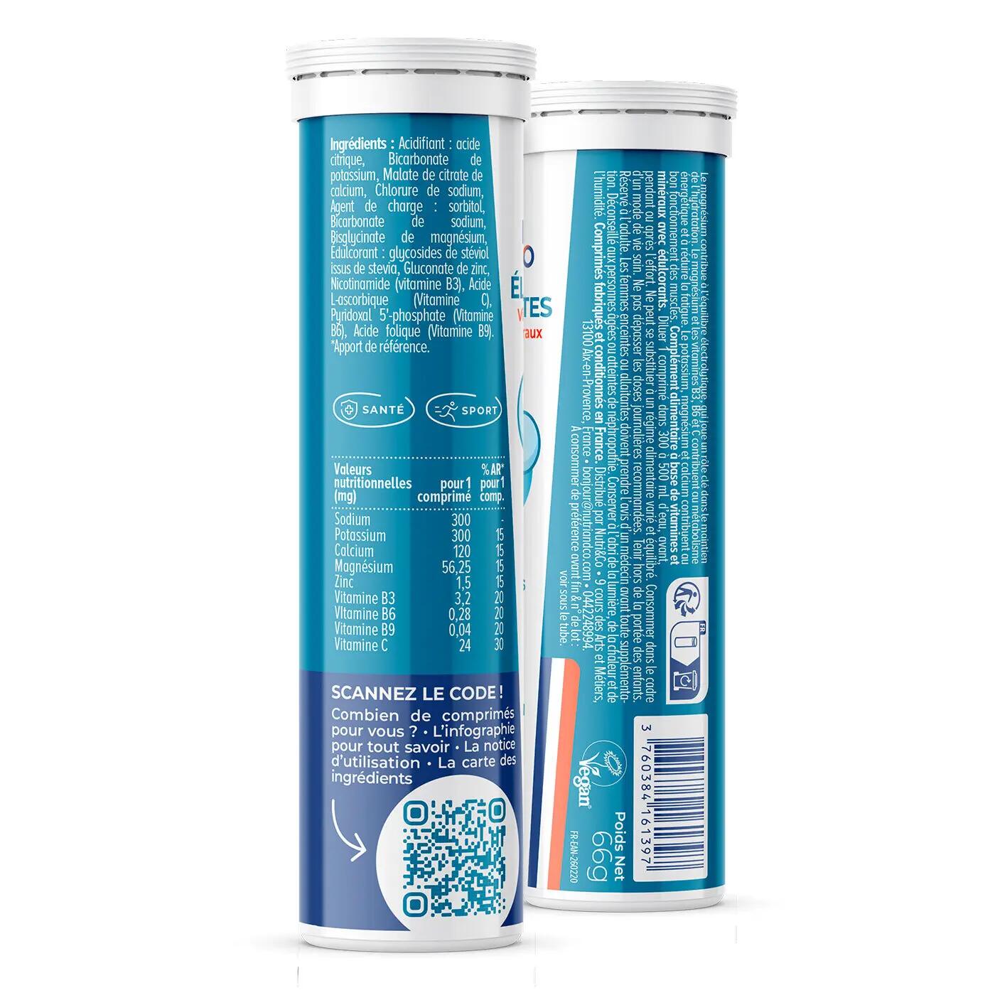 Electrolytes hydratation Goût Neutre - 15 pastilles 2/2