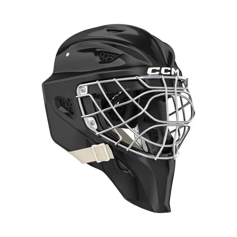 CCM Axis F9 Certified Cat Eye Senior Goalie Mask, Black, L