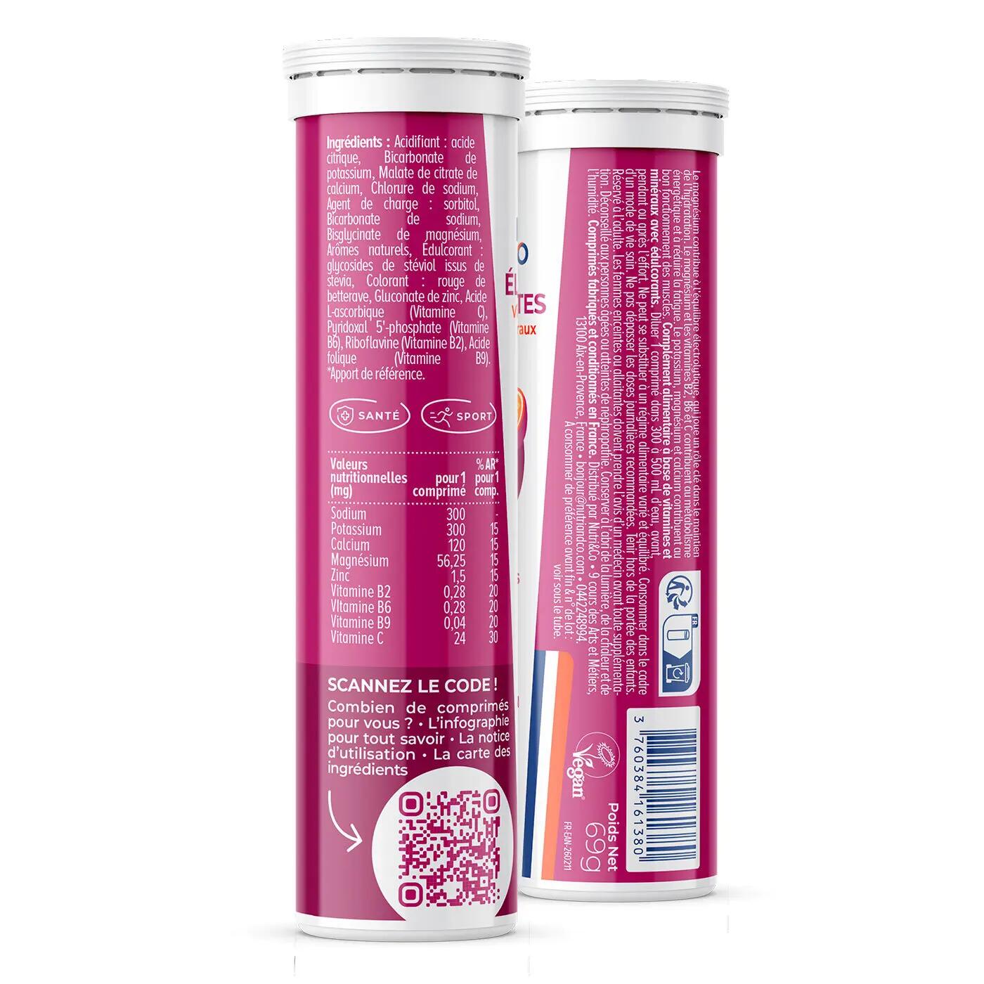 Electrolytes hydratation Goût Mangue-Passion - 15 pastilles 2/2
