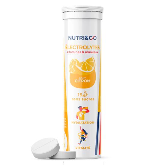 Electrolytes hydratation Goût Citron - 15 pastilles
