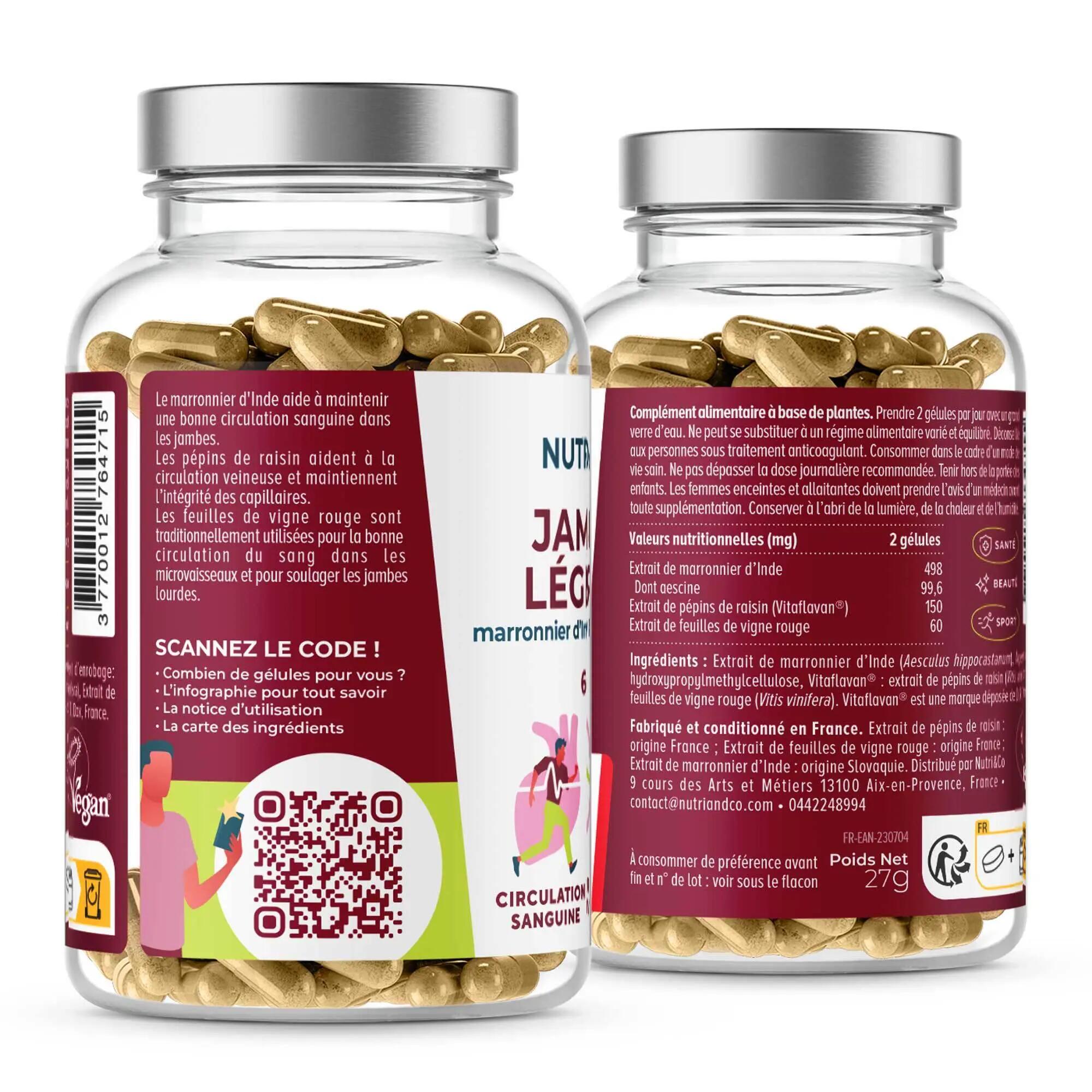 Jambes Légères - 60 gélules 2/3