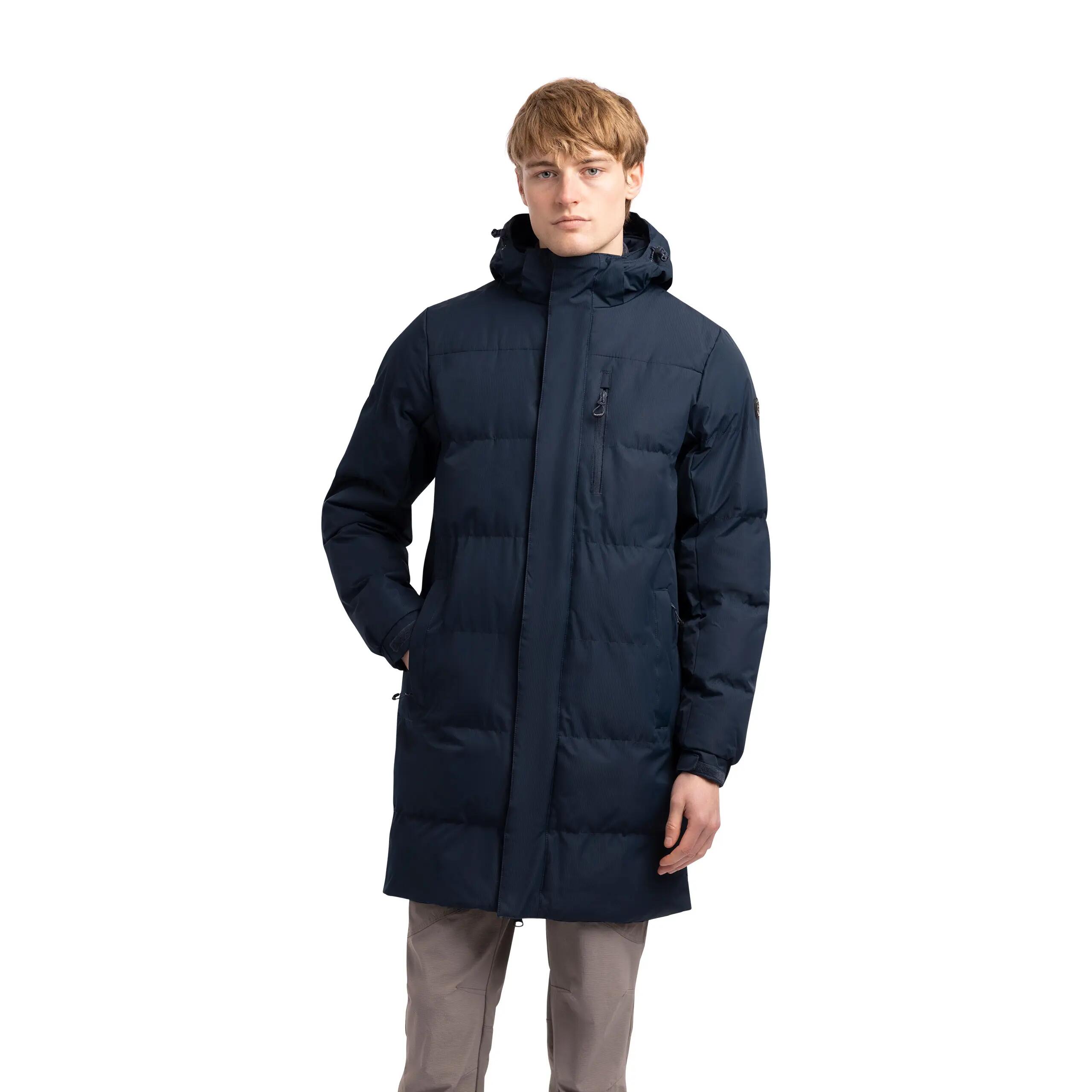 Men's Longer Length Padded Waterproof Windproof Jacket - Clipster 2/5