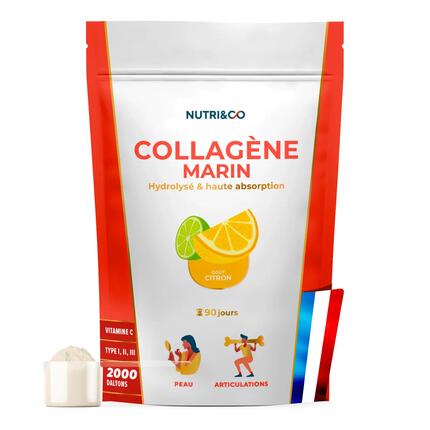 Collagène Marin - Santé et Prévention Articulaire - Goût Pêche - 540g