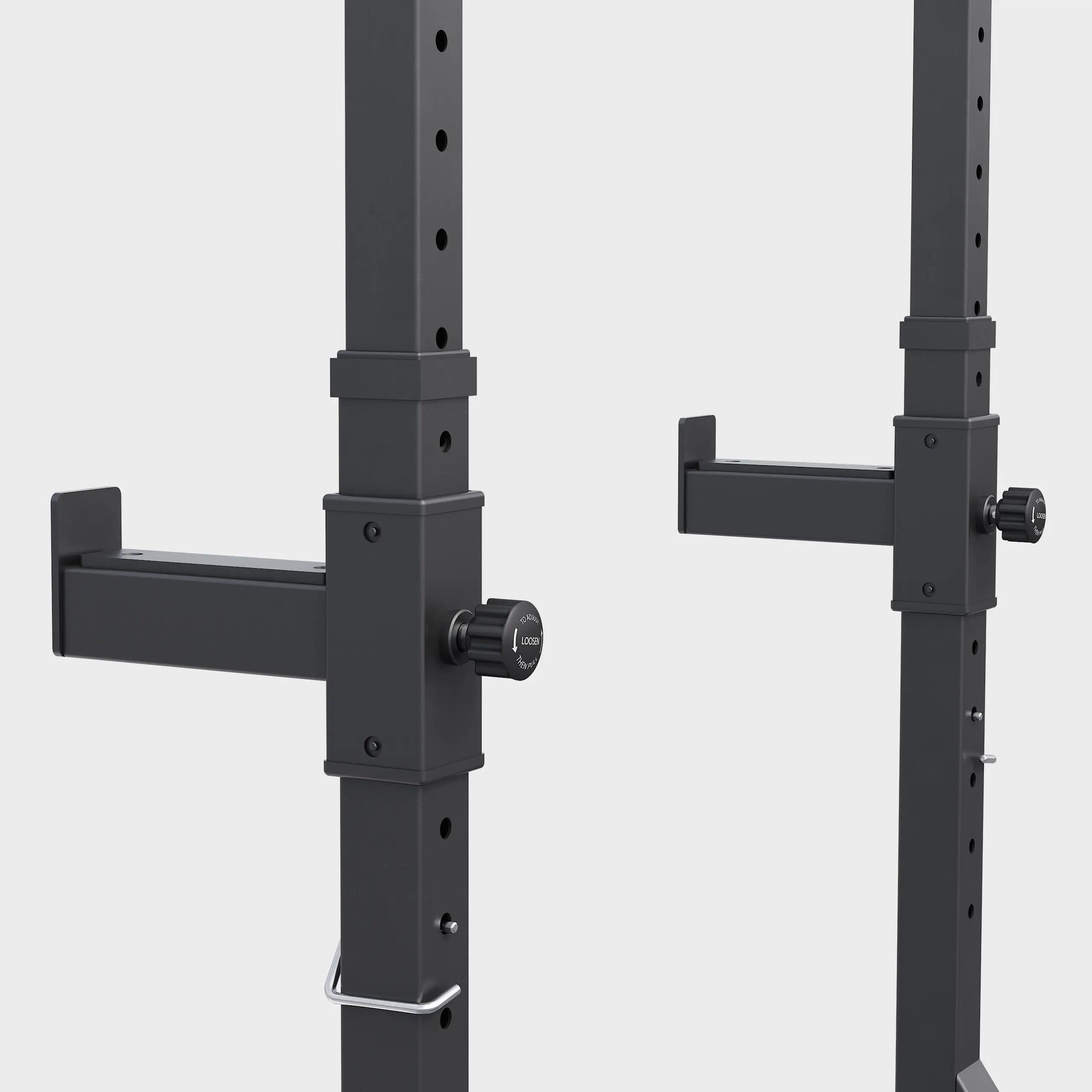 Squat Rack Hantelständer verstellbar, Kniebeugenständer bis 500 kg, Stahl 5/7
