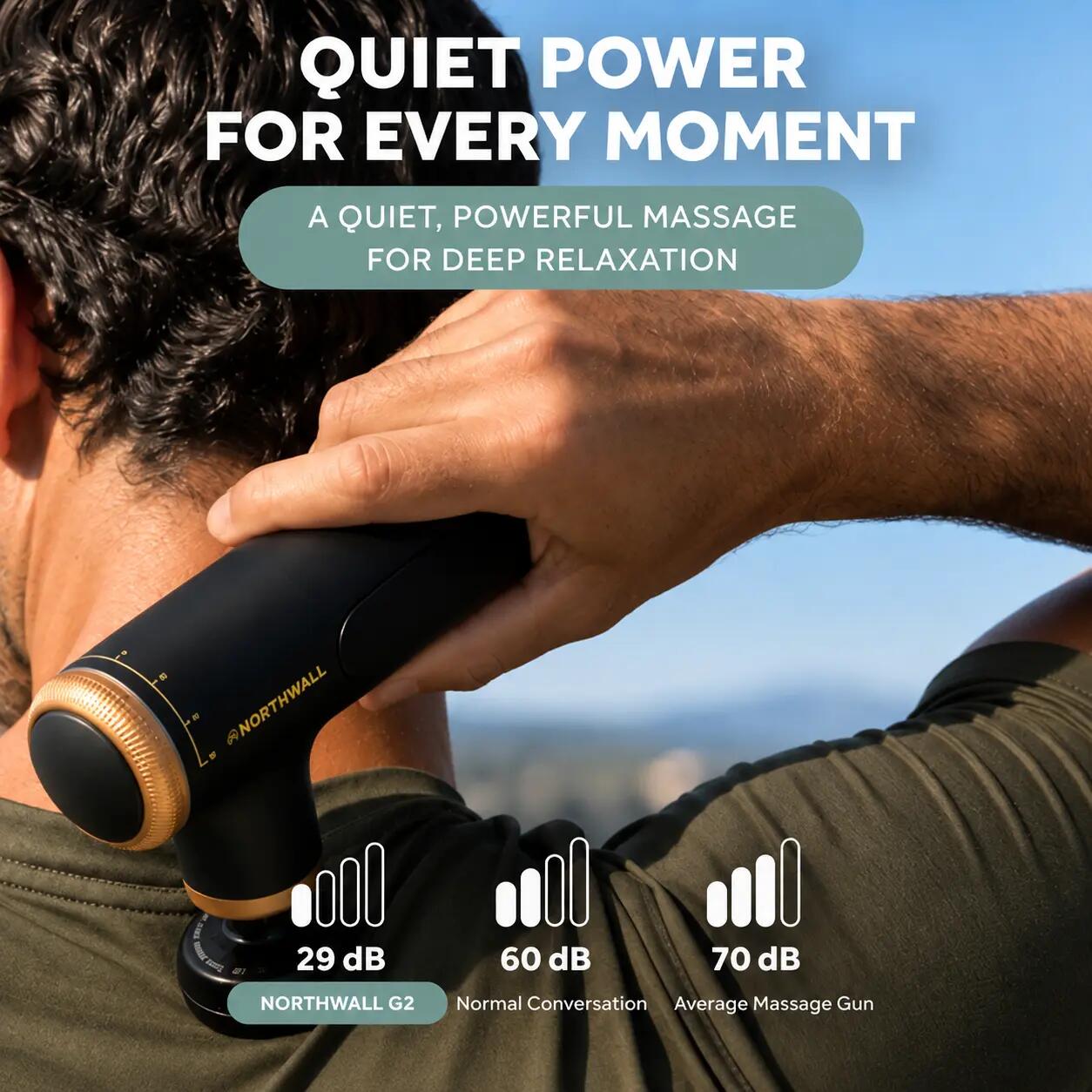Pistolet de massage G2 Gold Series - Massage Gun Professionnel 3/5