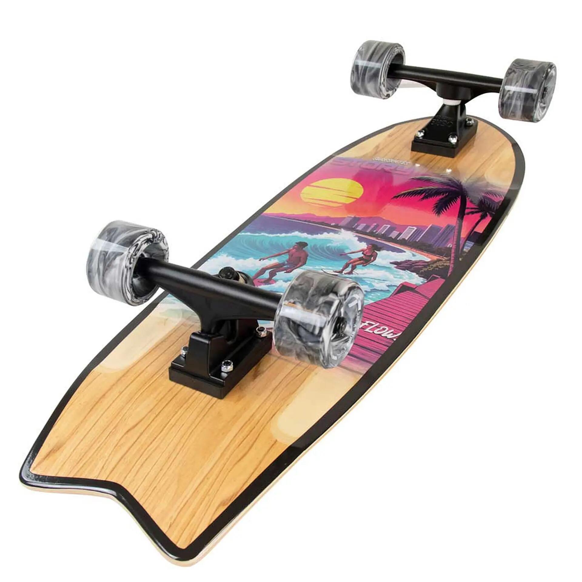 Surfskate  Riptide, schwarz 2/3