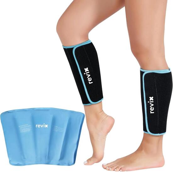 Manchon mollet et tibia de cryothérapie - Gel chaud et froid - Récupération