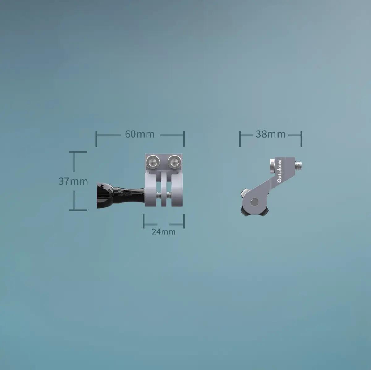 Adapter krótki do kamery GoPro / lampki rowerowej Outplorer GM10 5/7