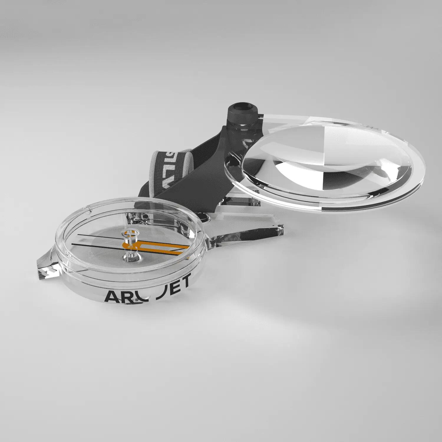 Boussole de pouce pour course d'orientation Silva Arc Jet C Gauche 8/8