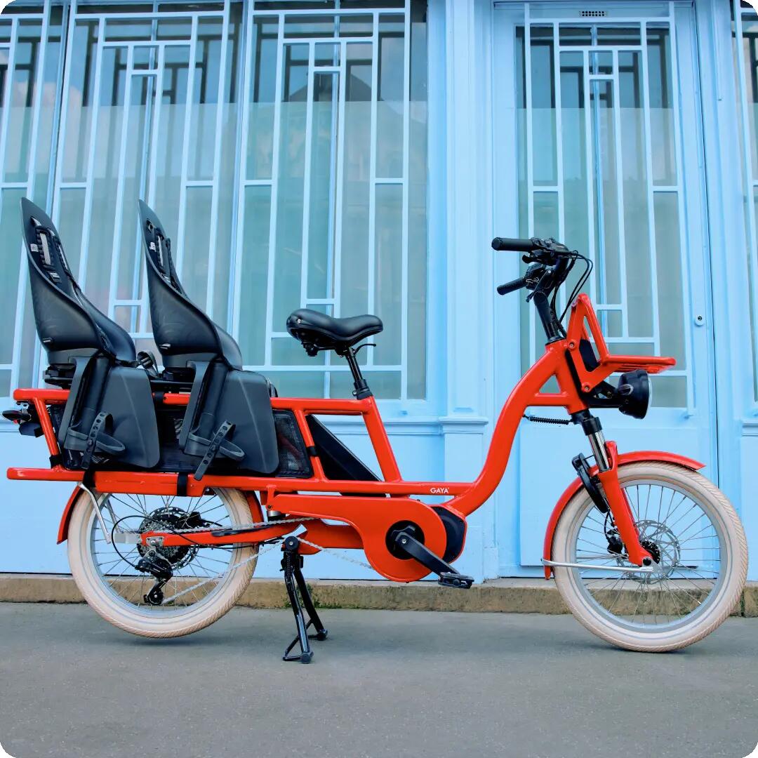 GAYA Bakfiets, L'Incroyable Le Long, Coquelicot, babypakket 2/8