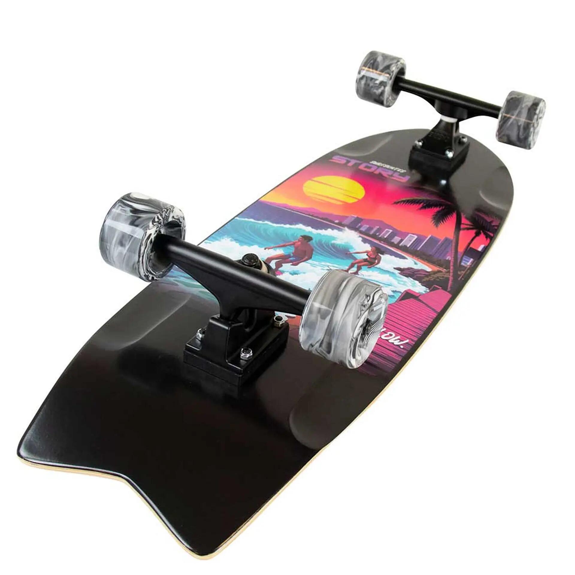 Surfskate  Riptide, schwarz/schwarz 2/2