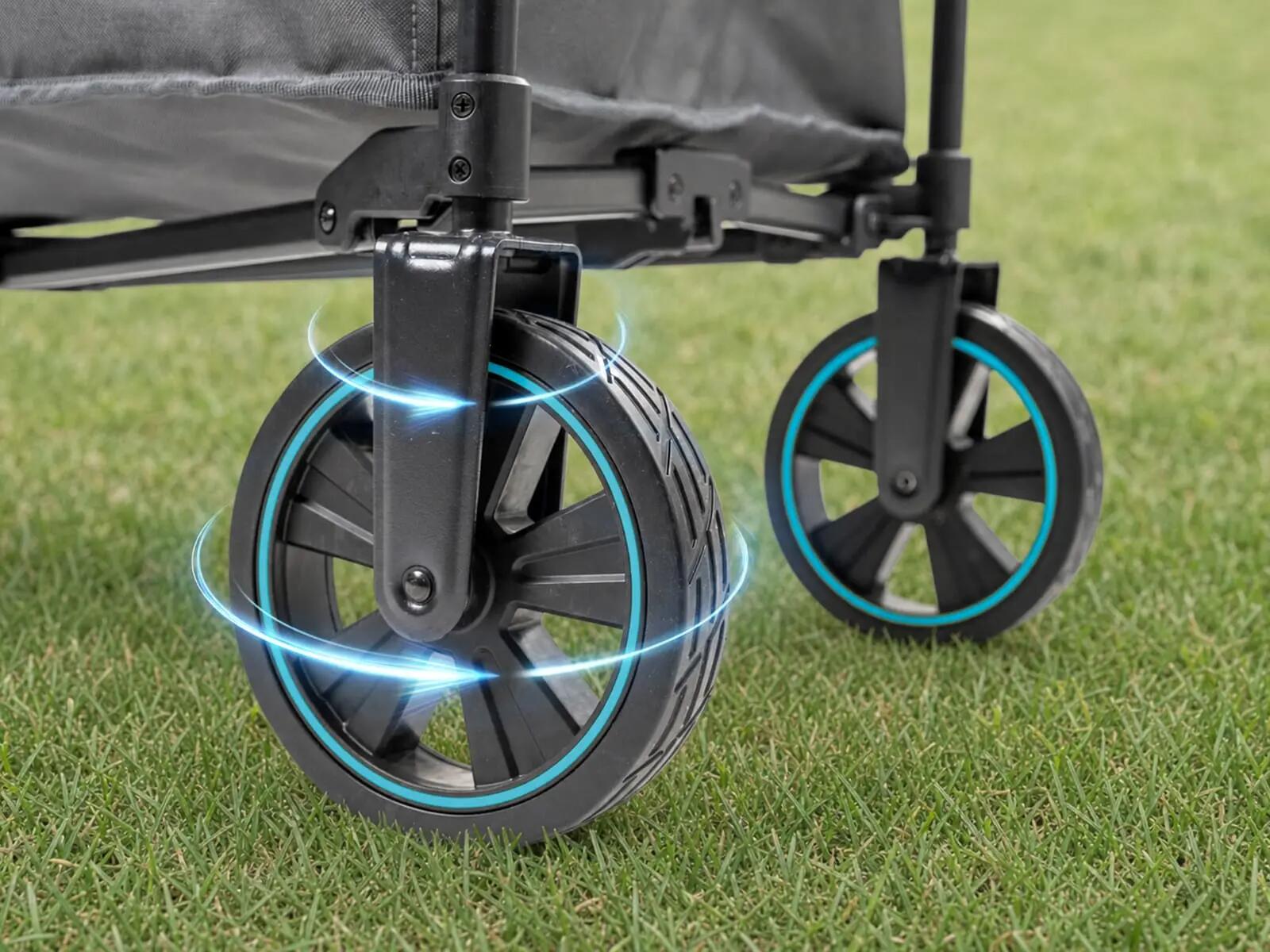 Carrito de mano plegable Kjerre 128 - hasta 100 kg - 128 litros - asa ajustable 7/15