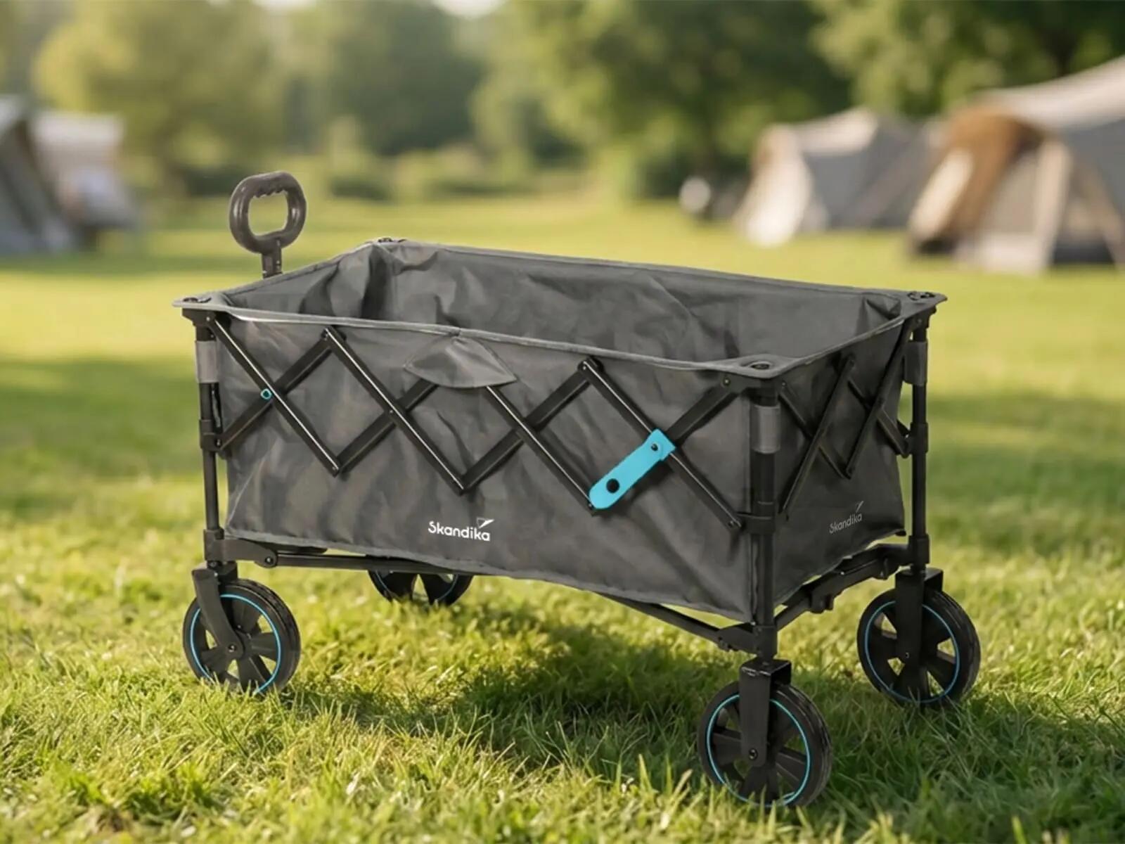 Carrito de mano plegable Kjerre 128 - hasta 100 kg - 128 litros - asa ajustable 5/15
