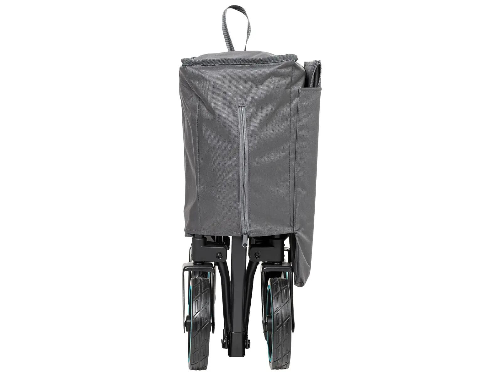 Carrito de mano plegable Kjerre 128 - hasta 100 kg - 128 litros - asa ajustable 15/15
