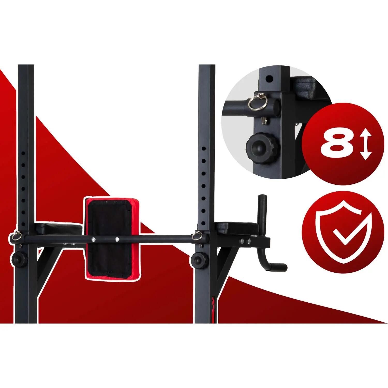 Drążek do podciągania Neo-sport Apex Frame wolnostojący stabilny udźwig 150 kg 5/12
