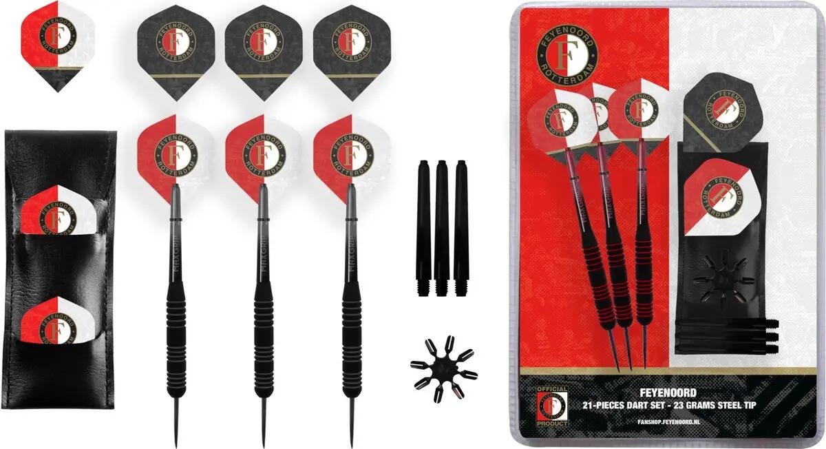 Feyenoord Brass Darts Set - Dartpijlen - 23 gram 2/2