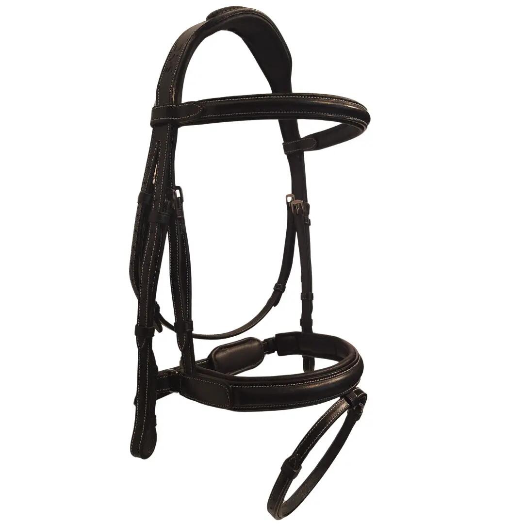 Bridons équitation pour cheval sans rênes Silver Crown Style Sport 2/2