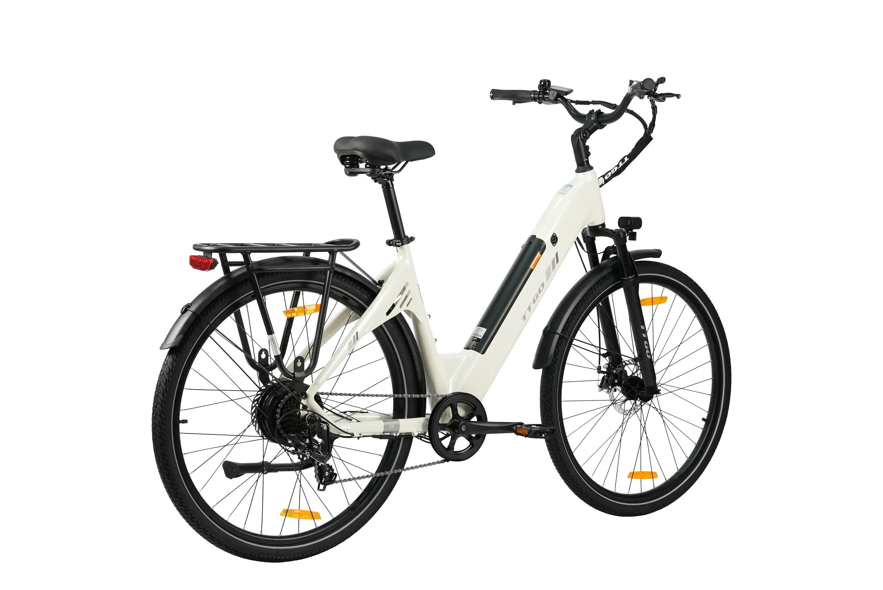Bicicleta Eléctrica TTGO C3 SE, Batería 36V 18AH, Neumáticos 28*2.0PULGADAS 5/7