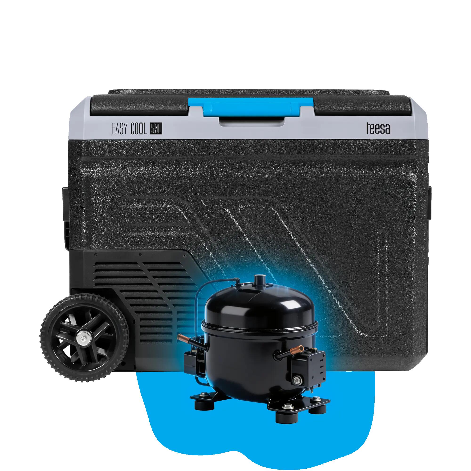50L AC/DC/Batterie APP Räder Touring Auto Kompressor-Kühlschrank 6/7